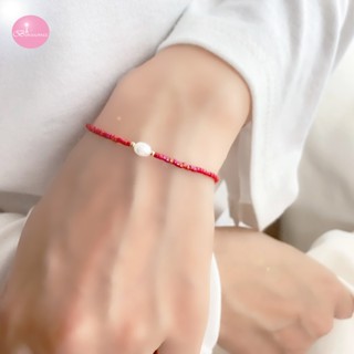 韓國配色小珍珠可調 手鍊 手鏈 手環 百搭 閨蜜手鍊 臺灣現貨【Bonjouracc】