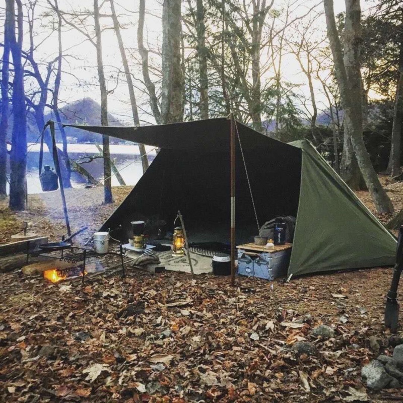 雙峰帳 A塔帳篷 小屋帳 雙峰帳 棉布帳 復古帳篷 軍事帳篷 野營 避難所 美式復古帳篷 防雨 網美 文青 軍綠色