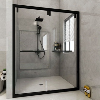 不銹鋼 整體 淋浴房 干濕 分離 隔斷 一字型 浴室 衛生間 家用 玻璃門 洗澡間
