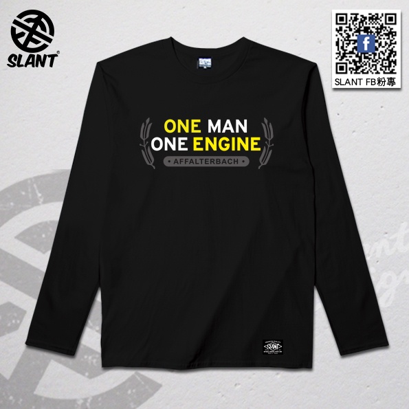 SLANT ONE MAN ONE ENGINET恤 長袖棉T 專屬改裝廠 AMG精神T恤 汽車品牌T恤 汽車改裝T恤