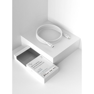 【方坊】Allite 1.5 M 液態矽膠充電線 經典白 冷霧灰（USB-C to Lightning）