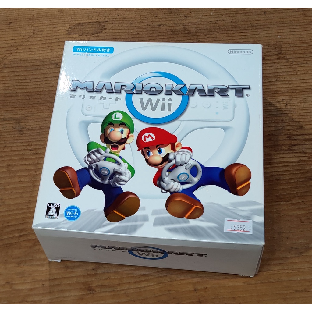 便宜賣！Wii日版遊戲- 瑪利歐賽車 Wii 方向盤同梱版（7-11取貨付款）