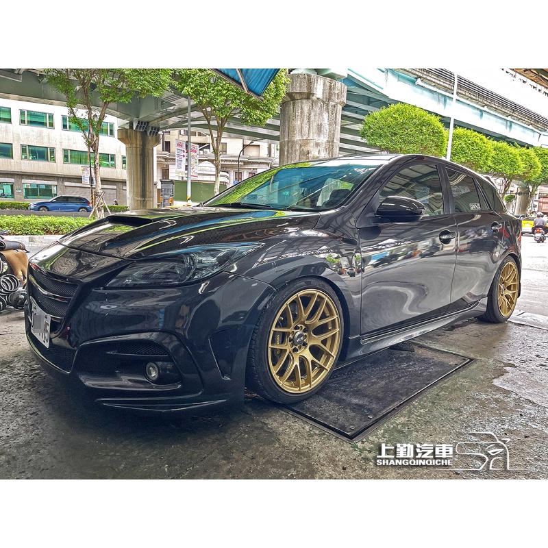 MAZDA3 二代馬三 馬自達3 大牌烤漆 全車烤漆 輪框烤漆 碳纖維精油層烤漆 傳動軸更換 胎壓偵測器 精緻保養