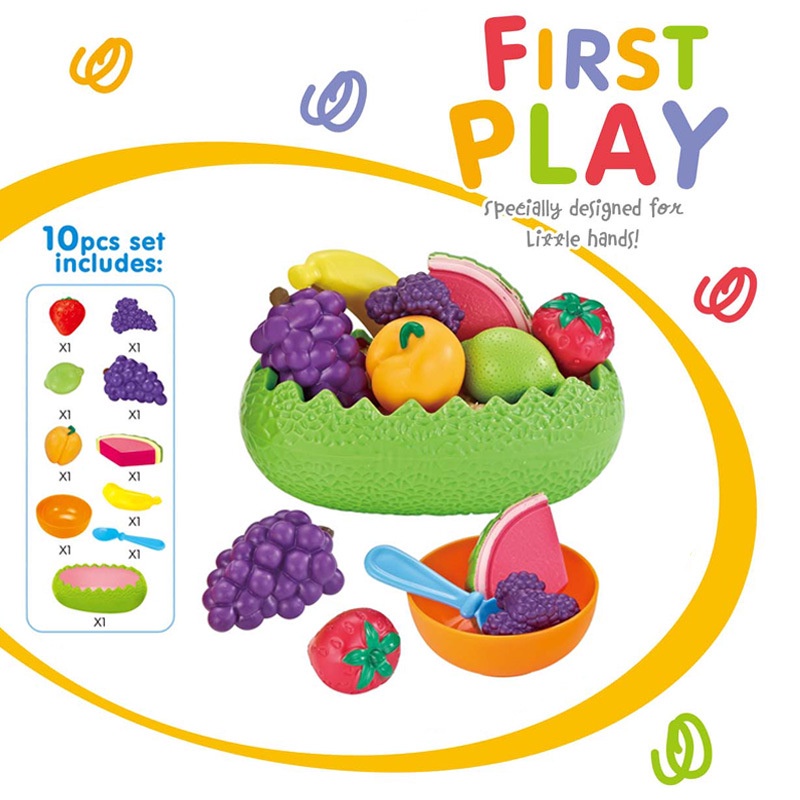 *丹尼屋*水果模型教具 哈密瓜造型水果盤 仿真水果道具 塑料假水果 兒童扮家家玩具 幼兒園角落區 廚房玩具 仿真水果盤