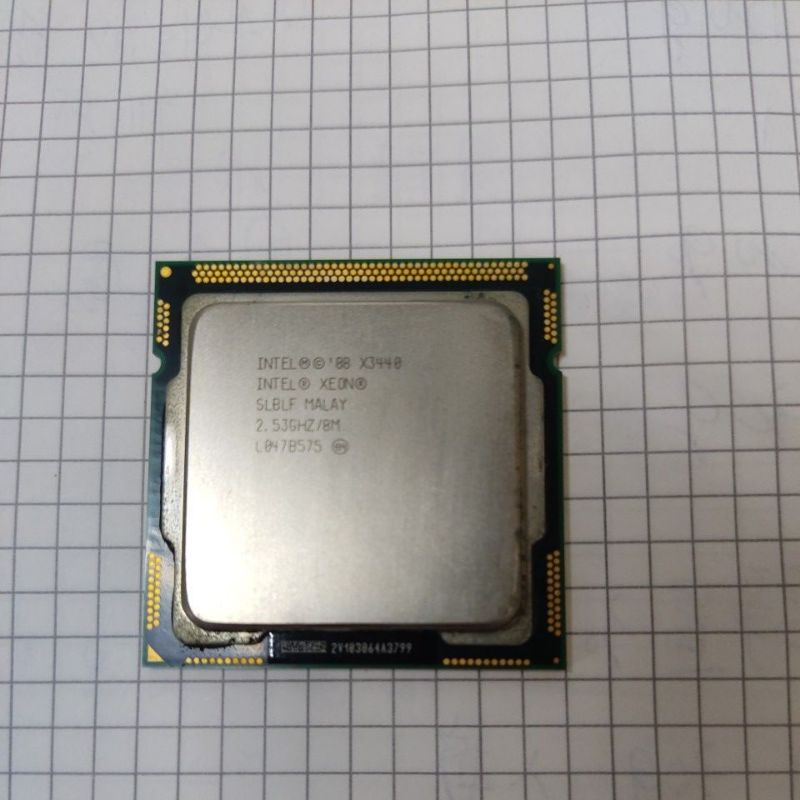 INTEL CPU X3440 核心處理器，二手 拆機品