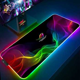 華碩 Mosped 滑鼠墊 TaffGO ASUS ROG 遊戲滑鼠墊發光 rgb 800x300x3mm GMS-WT