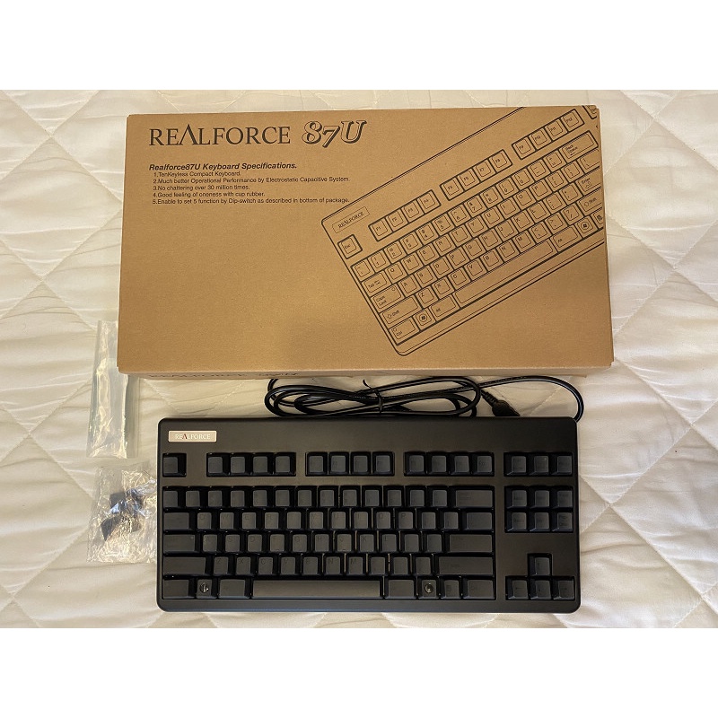 Realforce 87U 分區壓力靜音版 (黑同刻) (SE170S)