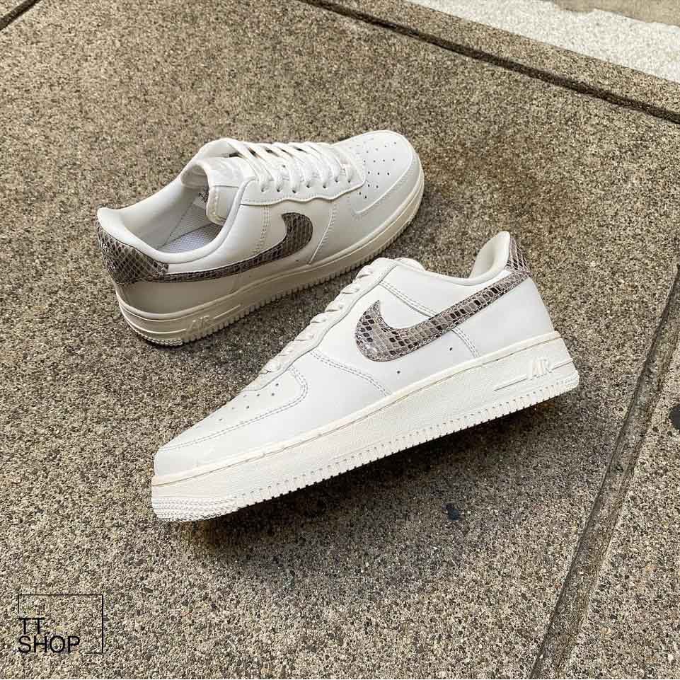 Nike Air Force 1 '07 蛇紋 白 經典 休閒鞋 DD8959-002