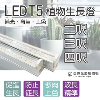 【自然光節能照明】 LED植物燈 T5層板型 水族燈燈管 4呎/3尺/2尺 全光譜 紅藍光 多肉 花卉葉菜適用 多肉植物