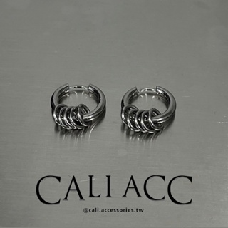 【CALI】鈦鋼/多環/小眾/設計款/耳環