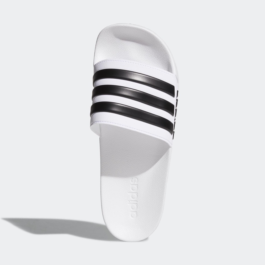 奇星 ADIDAS ADILETTE CLOUDFOAM 運動拖鞋 拖鞋 快乾 舒適 白 #AQ1702