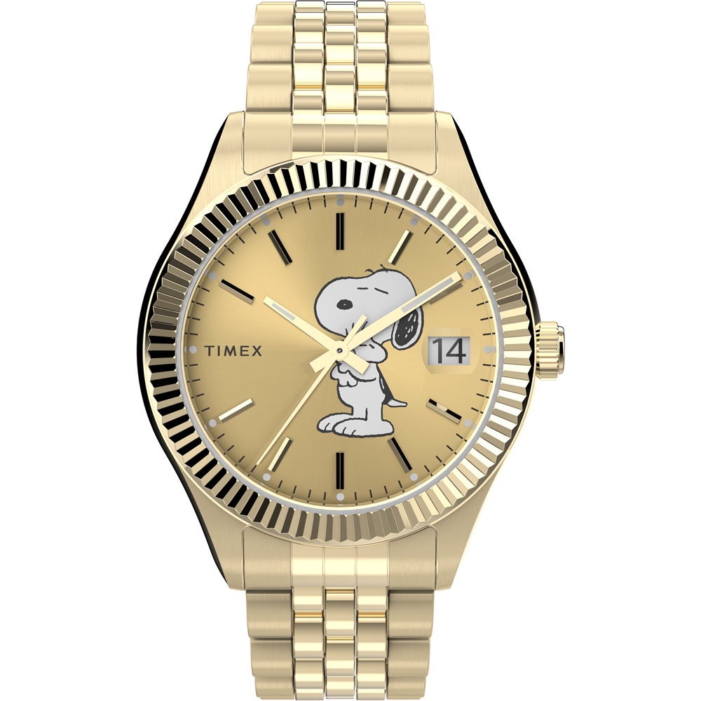【TIMEX】天美時 x SNOOPY  限量聯名系列 仕女手錶 (金TXTW2V47300)
