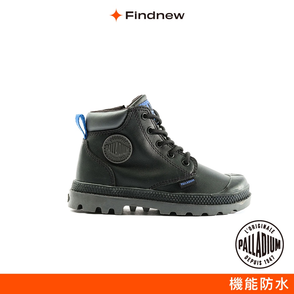 PALLADIUM PAMPA HI CUFF OZ L 皮革防水靴 黑色 童鞋 58361-008【Findnew】