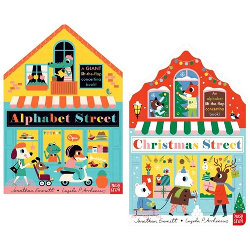 Alphabet Street + Christmas Street (共2本硬頁書)/Jonathan Emmett【三民網路書店】