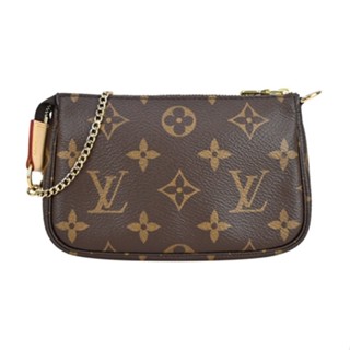 Louis Vuitton Monogram 帆布印花迷你鏈帶手提/晚宴包(咖啡)｜JS Maxx官方旗艦館