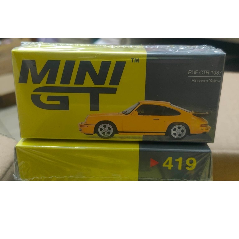 ミニカー MINI GT RUF CTR 1987 Blossom Yellow 419 1/64スケール MINI GT「RUF CTR 1987」(ブロッサムイエロー
