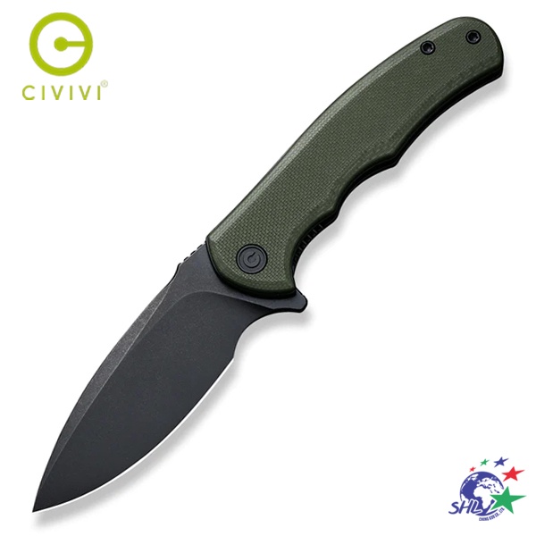 We Knife/Civivi Mini Praxis 軍綠色 G10柄黑刃 石洗D2鋼 / C18026C-1【詮國】
