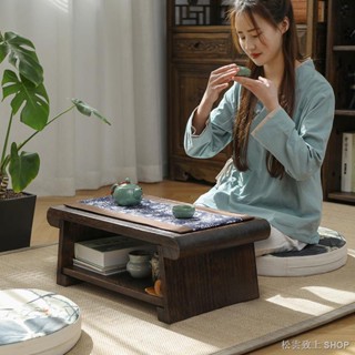 ▤和室桌 實木 實木飄窗小茶幾茶桌炕桌家用折疊茶臺臥室桌子陽臺榻榻米坐地矮桌
