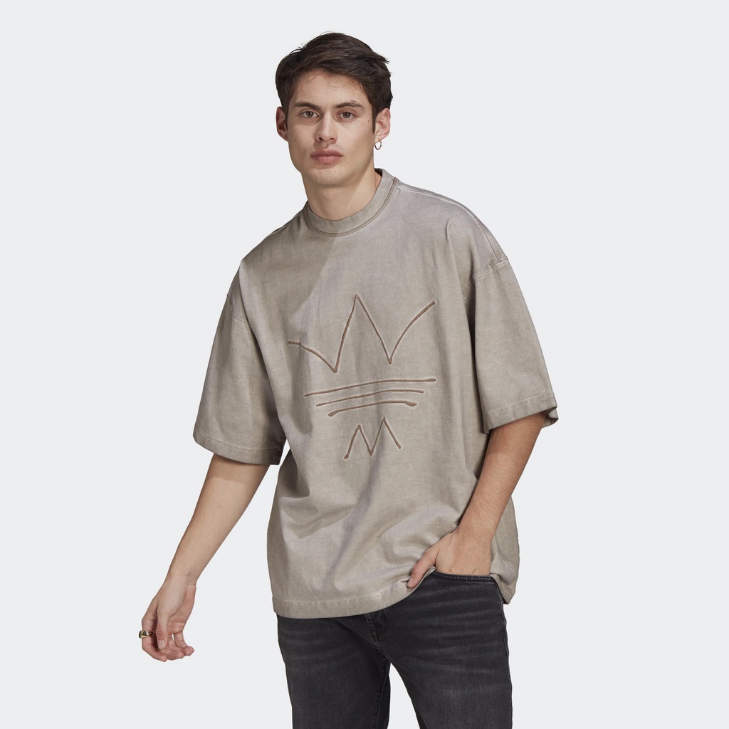 ADIDAS 短袖上衣 ABSTRACT TEE 男 GN3300 卡其色