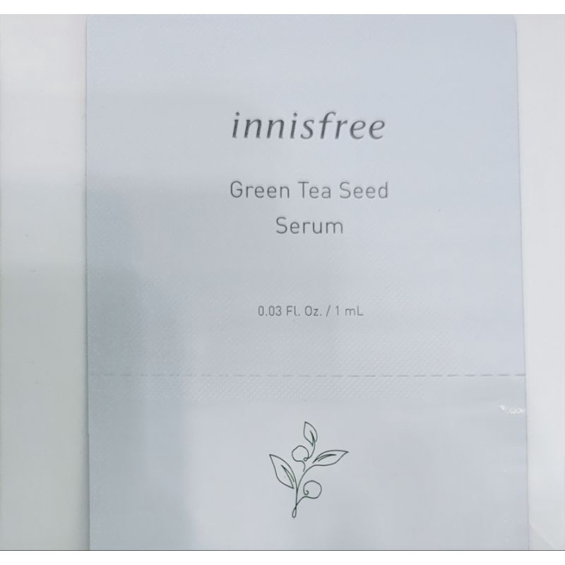 innisfree 綠茶籽保濕精華1ml 漢拏山柑橘C亮白精華1ml