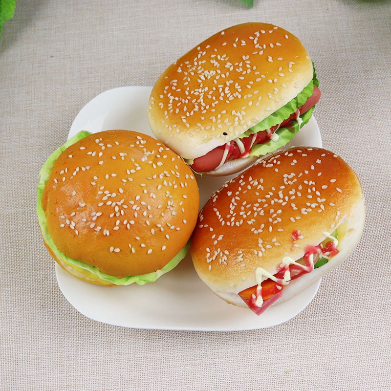 【GL640】仿真漢堡 麵包三明治 模型 玩具 假食品擺件家居櫥櫃裝飾攝影道具