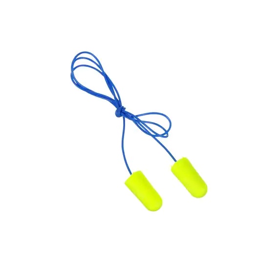 【台灣工寶】3M™ E-A-Rsoft™ Yellow Neons™ 帶線式發泡式耳塞 311-1250