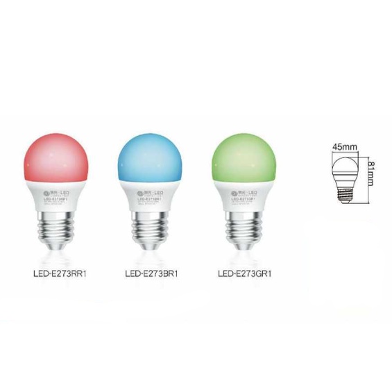 小鵬~含稅 舞光 3W LED 彩色 燈泡 球泡燈 E27 紅光 藍光 綠光 保固2年 特殊燈泡