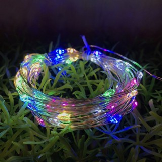 六分埔禮品★50燈5米LED銅線燈-四彩光(USB接頭+電池盒兩用)★(現貨/發票)-滿天星燈