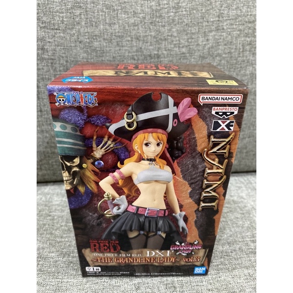 正版 金證 海賊王 娜美 DXF Red 劇場版 公仔