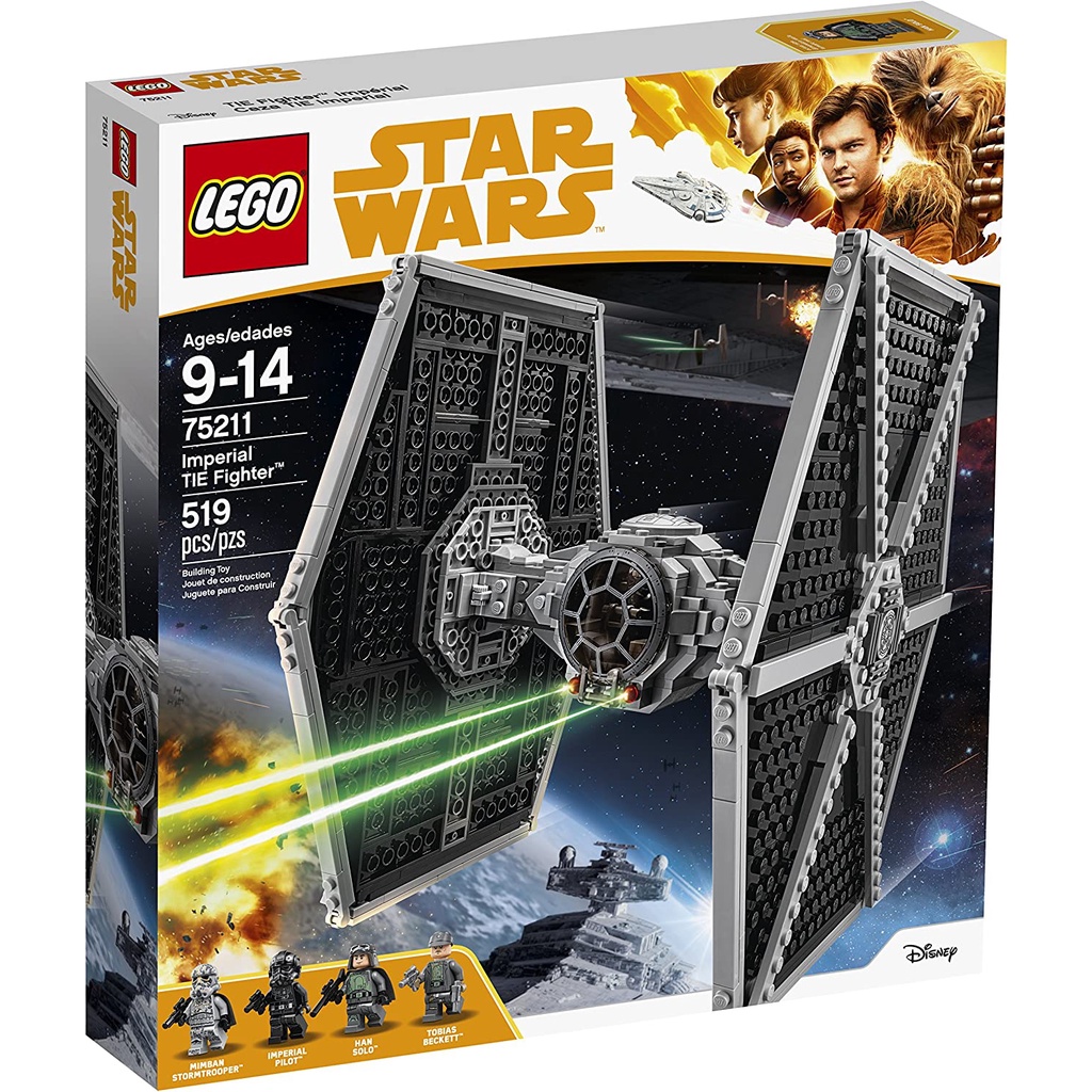 Lego 樂高 Starwars 星際大戰 盒組 75211 帝國 TIE 鈦戰機 韓索羅 Han Solo 全新未拆