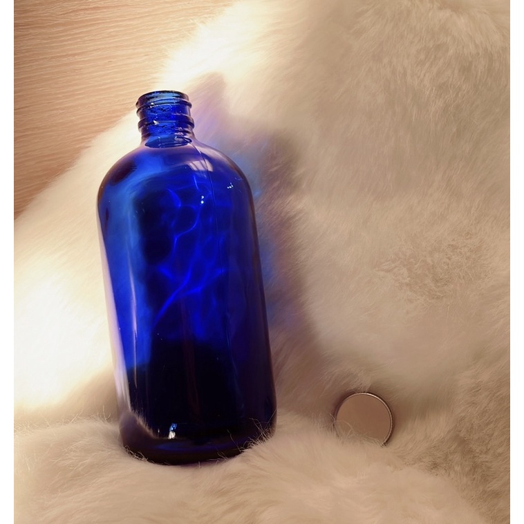 現貨✨台灣製✨零極限｜藍色玻璃瓶500 ml附瓶蓋 大量採購請私訊