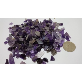 ✨✨紫水晶碎石 烏拉圭紫水晶 小顆 中顆 黑曜石碎石