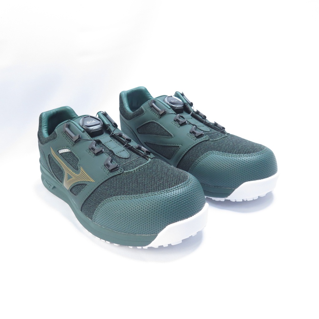 Mizuno LS II BOA 男 輕量系列 防護鞋 工作鞋 鞋頭防護 F1GA225233 深綠【iSport】