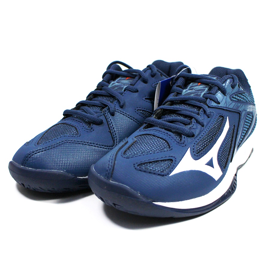 (DY) MIZUNO美津濃 兒童排球鞋 LIGHTNING STAR Z6室內訓練鞋 羽球鞋 V1GD210321藍