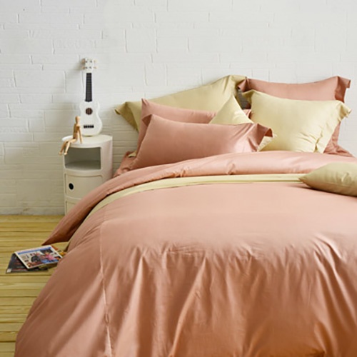 Cozy inn  簡單純色-梅子咖-200織精梳棉薄被套床包組