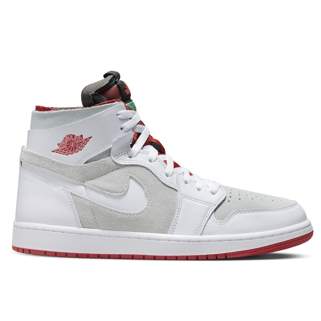 NIKE AIR JORDAN 1 ZOOM CMFT HARE 兔寶寶 白灰紅【A-KAY0】【CT0978-100】