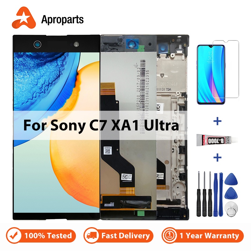 液晶屏適用於索尼 Xperia XA1 Ultra G3221 G3212 G3223 G3226 C7 液晶顯示屏觸摸