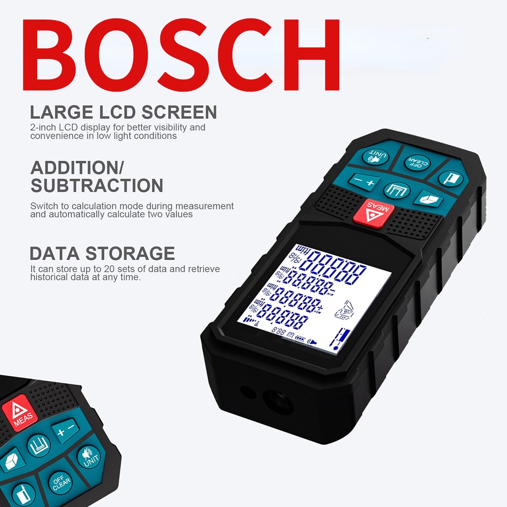 bosch精確測距儀紅外線儀雷射測距儀 水準角度測量儀器 雷射電子尺