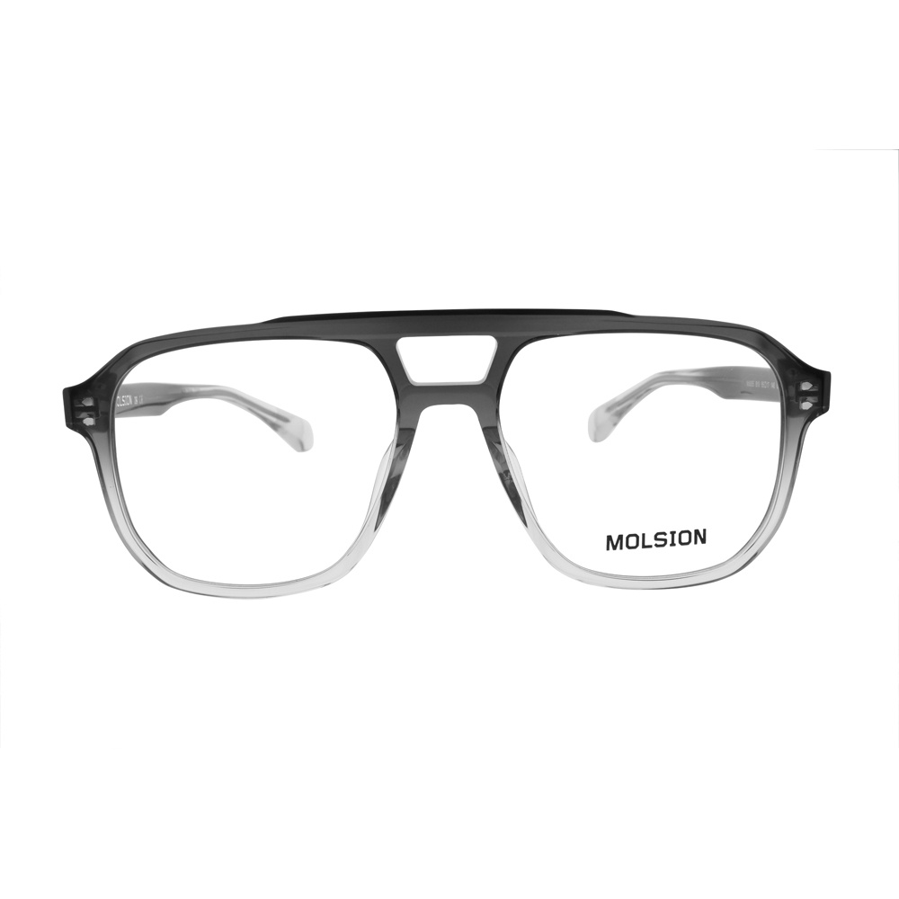 MOLSION 陌森 光學眼鏡 MJ3055 B19 復古雙槓 肖戰同款 魅力鏡 眼鏡框 - 金橘眼鏡