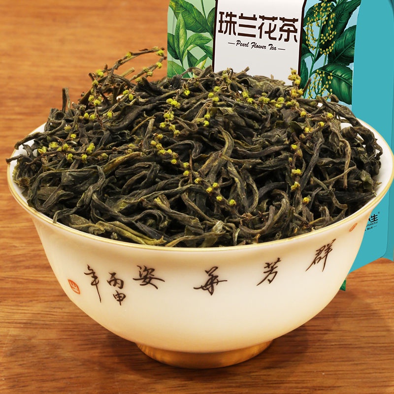 熱銷款優選 茶徽小生珠蘭花茶2021新茶春茶濃香型綠茶安徽歙縣朱蘭茶葉散裝袋裝 茶葉 茶包 茶 花茶