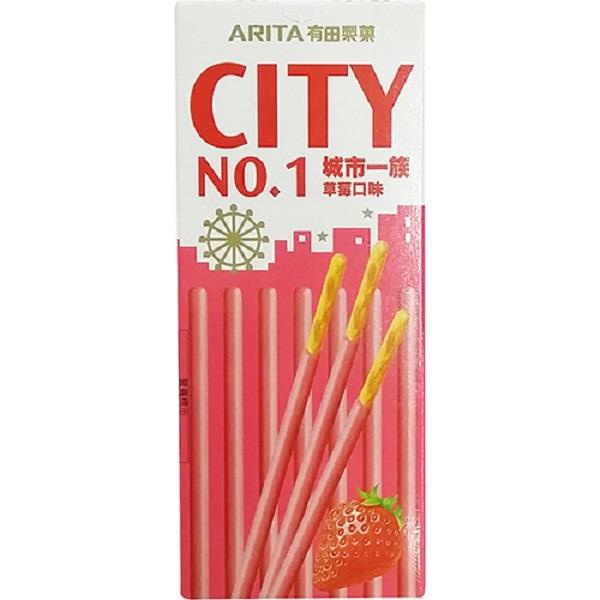 CITY 城市一族 草莓棒25g【康鄰超市】