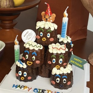 \現貨秒出/韓系ins 繽紛生日蠟燭造型蠟燭🕯️