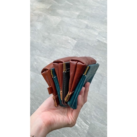 Roomie Leather 皮呀皮呀括號包 彈片包 彈片口金包 零錢包 耳機套