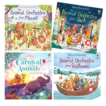 Usborne音效書古典篇(共4本)(Bach/Beethoven/Mozart/Carnival of the Animals)/Sam Taplin Musical Books 【禮筑外文書店】