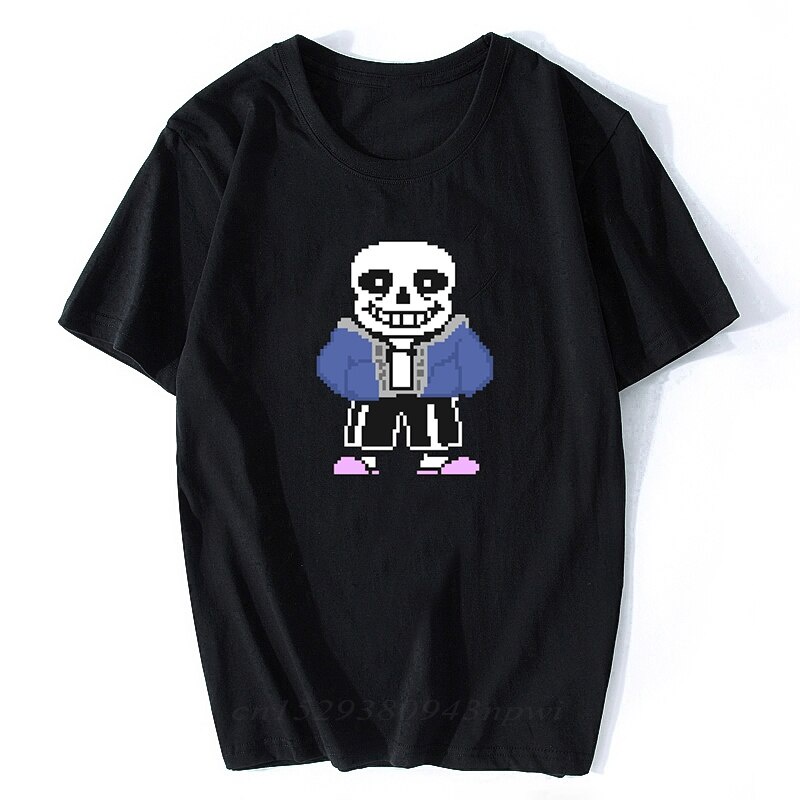 男士 T 恤 Game Undertale T 恤 Skull Brother Sans &amp; Papyrus 印花 T