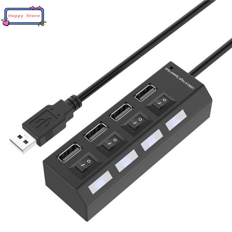 4 Port Micro USB Hub Splitter With ON OFF Switch For Tablet