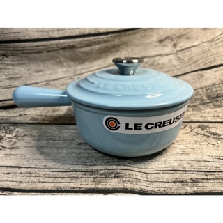 LE CREUSET酷彩《亮藍》16cm鋼頭單柄醬汁鍋