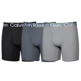 出清款(M)【CK男生館】Calvin Klein Micro Rib長版四角內褲☆【CKU001U2】三件組