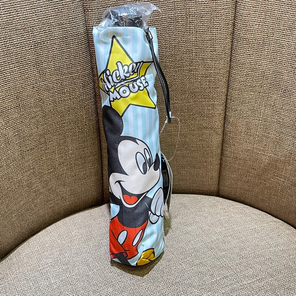 Disney迪士尼米奇三折傘-藍色條紋