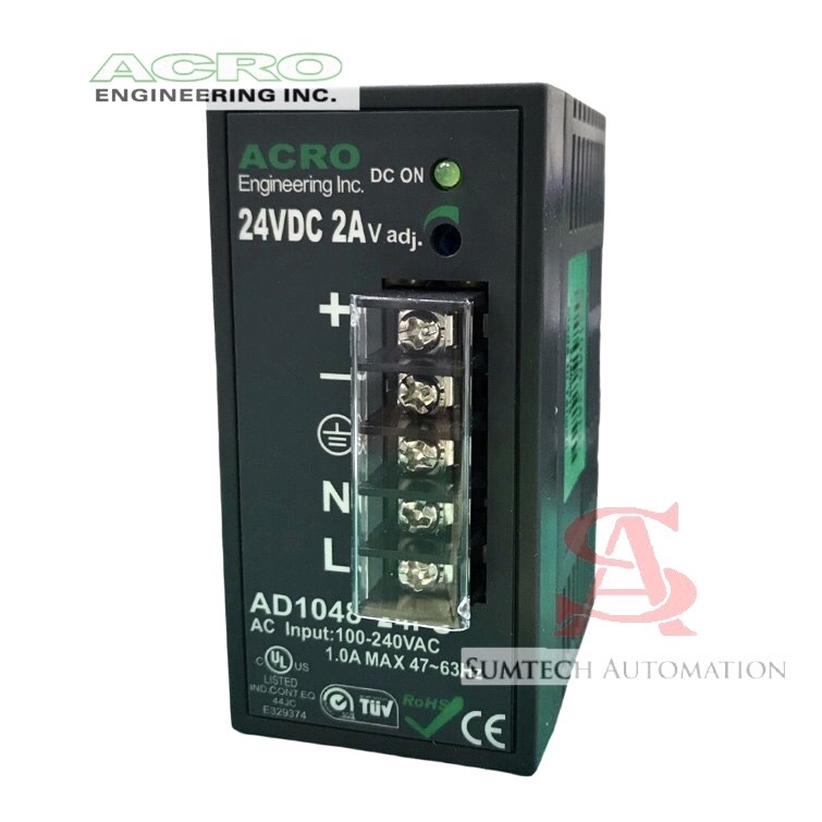 ACRO 艾可 電源供應器 AD1048-24FS 24VDC 導軌式